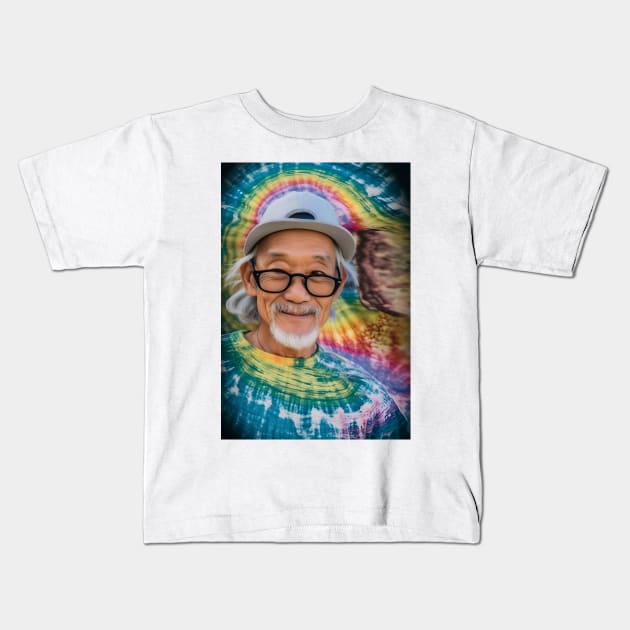 Tye Dye Grandpa Kids T-Shirt by Artwear Cafe